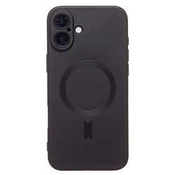 Чехол-накладка - SM020 Matte SafeMag для "Apple iPhone 16 Plus" (black) (234702)