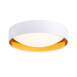 SLE201122-01 Светильник потолочный Белый, Золото/Белый LED 1*24W 4000K