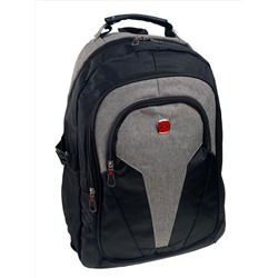 Мужской рюкзак из текстиля ,цвет черный/серый