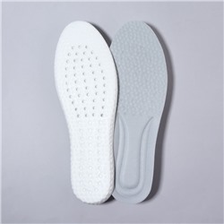 Стельки для обуви, амортизирующие, р-р RU до 44 (р-р Пр-ля до 45), 28 см, пара, цвет серый