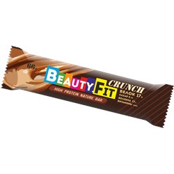 BeautyFit Натуральные низкоуглеводные батончики Кранч Карамель (12шт в уп) Штучно 60 г