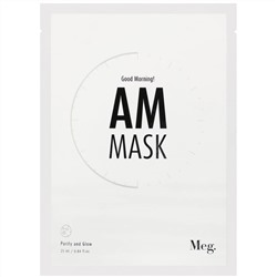 Meg Cosmetics, Good Morning AM Mask, 1 Sheet, 0.84 fl oz (25 ml)