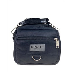Спортивная поясная сумка из текстиля, цвет черный
