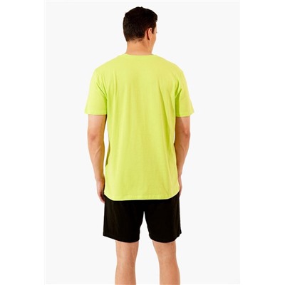 Комплект муж (шорты + футболка (фуфайка) Tamir_1 зеленый