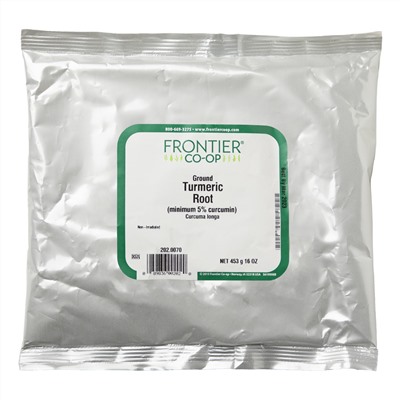 Frontier Natural Products, молотый корень куркумы, 453 г (16 унций)