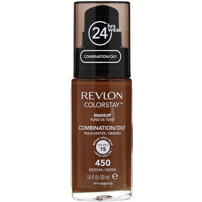 Revlon, Макияж для комбинированной и жирной кожи Colorstay, оттенок мокко 450, 30 мл