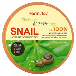 Farmstay, Snail 100% Moisture Soothing Gel, 10.14 fl oz (300 ml)