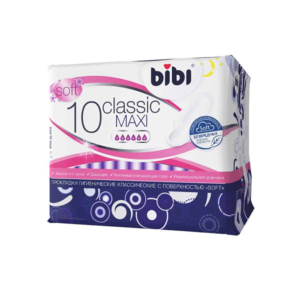 Мягко 10. Прокладки Bibi Classic Maxi. Bibi