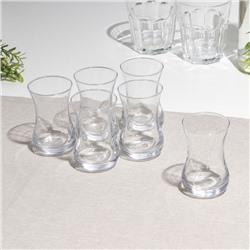 Набор чайных стаканов «Армуд», стеклянный, d=6 см, h=9 см, 150 мл, 6 шт