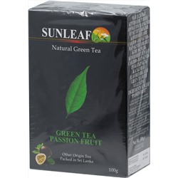 SUNLEAF. Green Tea Passion Fruit 100 гр. карт.пачка