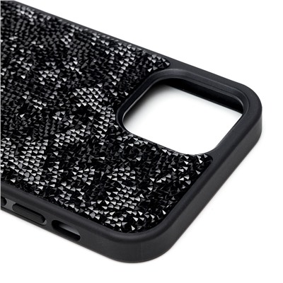 Чехол-накладка - PC071 POSH SHINE для "Apple iPhone 12/iPhone 12 Pro" россыпь кристаллов (black)