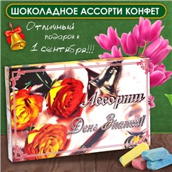 Шоколадные конфеты в коробке "День Знаний", ассорти, 230 г