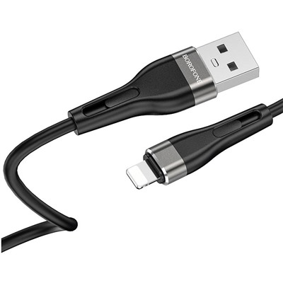 Кабель USB - Apple lightning Borofone BX46  100см 2,4A  (black)