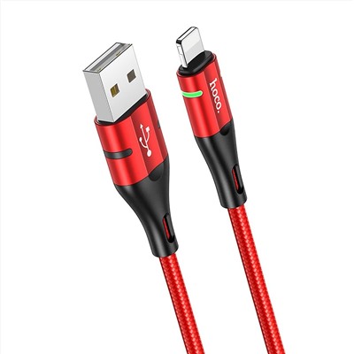 Кабель USB - Apple lightning Hoco U93  120см 2,4A  (red)