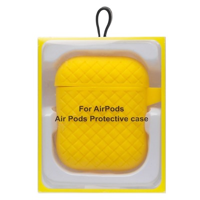 Чехол - SCD04 для кейса "Apple AirPods/AirPods 2" (yellow)