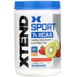 Xtend, Sport, 7 г аминокислот с разветвленной цепью (BCAA), со вкусом клубники и киви, 345 г (12,2 унции)