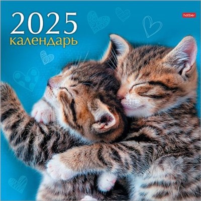 Календарь перекидной настенный 2025 г. 30х30 см Стандарт "Забавные котята" (087050) 30257 Хатбер