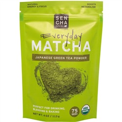 Sencha Naturals, матча, порошковый зеленый чай, японский сорт для повседневного использования, 4 унции (113 г)