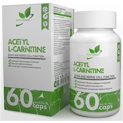 Жиросжигатель Карнитин Acetyl L-Carnitine Naturalsupp 60 капс.
