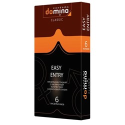 Презервативы с увеличенным количеством смазки DOMINO Classic Easy Entry - 6 шт.