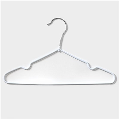 Плечики - вешалки для одежды антискользящие детские Доляна, 29,5×17,5 см, 10 шт, цвет белый