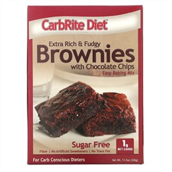 Universal Nutrition, CarbRite Diet, Extra Rich & Fudgy Brownies with Chocolate Chips, 11.5 oz (326 g)