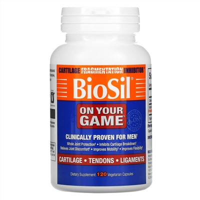 BioSil by Natural Factors, BioSil, «В вашей игре», 120 вегетарианских капсул