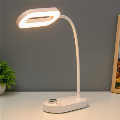 Настольная лампа "Лайт" LED 5Вт USB АКБ белый 18х10х56 см RISALUX