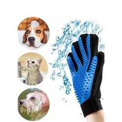 Перчатка для вычесывания шерсти кошек и собак рукавица #21140210