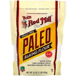 Bob's Red Mill, беззерновая мука Baking Flour для людей, соблюдающих палеодиету, без глютена, 454 г (16 унций)