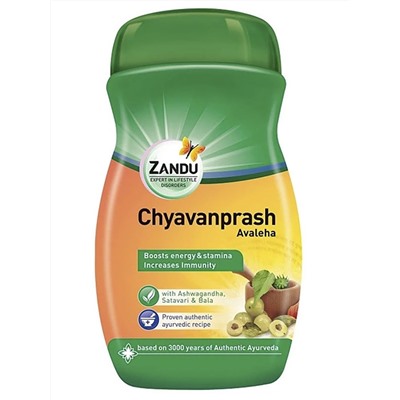 Zandu Chyavanprash Avaleha 450g / Чаванпраш Авалеха Повышение Энергии, Выносливости и Иммунитета 450г