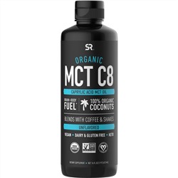 Sports Research, органическое масло MCT C8, с нейтральным вкусом, 473 мл (16 жидк. унций)