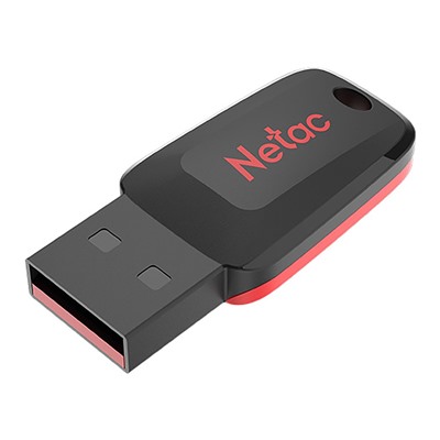 Флэш накопитель USB 128 Гб Netac U197 mini (black/red)