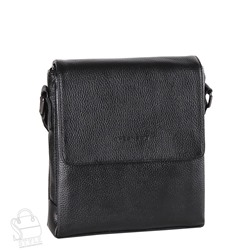 Сумка мужская кожаная 6033-3H black Heanbag  в Новосибирске