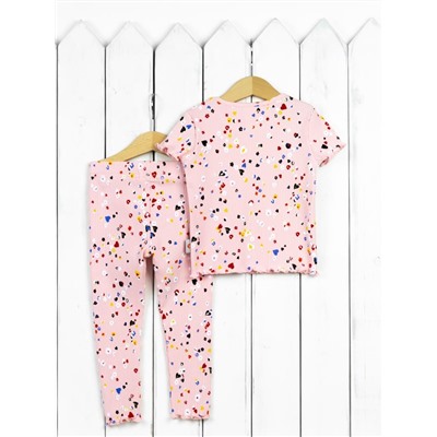 Комплект для девочки Baby Boom КД456/16-К Леопард мультиколор на розовом