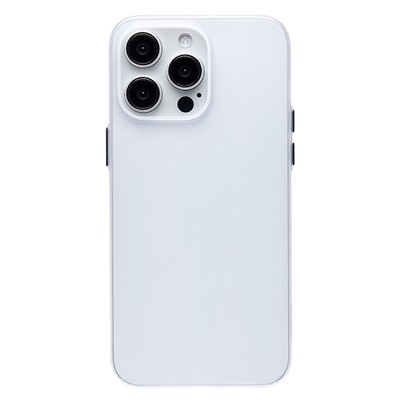 Чехол-накладка - PC091 для "Apple iPhone 15 Pro Max" (matte transparent/white) (232312)