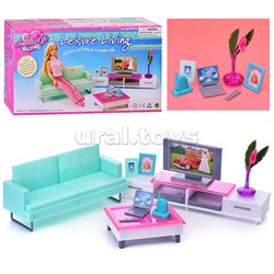 Набор мебели для кукол "Уютная гостинная" в коробке