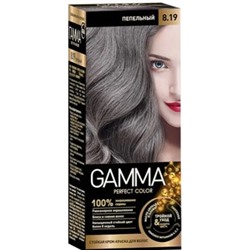 GAMMA PERFECT COLOR Стойкая крем-краска для волос тон 8.19 Пепельный с окис.кремом 9% 50 мл