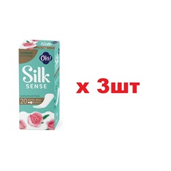 Ola! Silk sense Ежедневные женские прокладки daily deo 20шт Бархатная роза 3шт