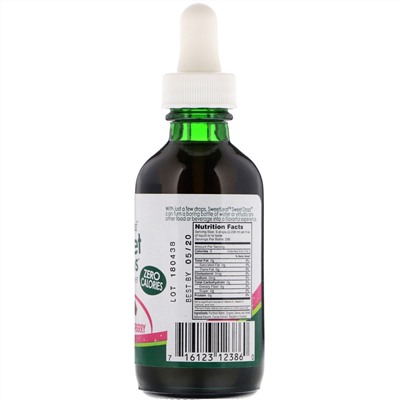 Wisdom Natural, SweetLeaf, Liquid Stevia, Sweet Drops Sweetener, Chocolate Raspberry, 2 fl oz (60 ml)