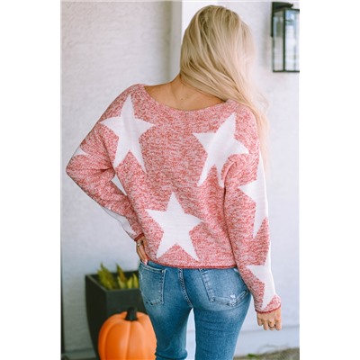 Big Star Spangled Casual Knit Sweater