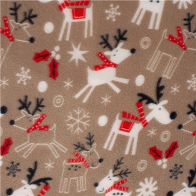 Плед Belezza Christmas deers 120x150см, флис 150г/м, пэ100%