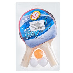 Набор для настольного тенниса (2 ракетки, 3 шарика) на листе