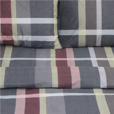 Постельное бельё 2 сп Экономь и Я Squares, 173х215см, 175х214см, 50х70см-2шт, микрофибра, 60г/м2