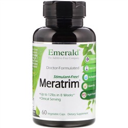 Emerald Laboratories, Meratrim, Stimulant Free, 400 mg, 60 Vegetable Caps