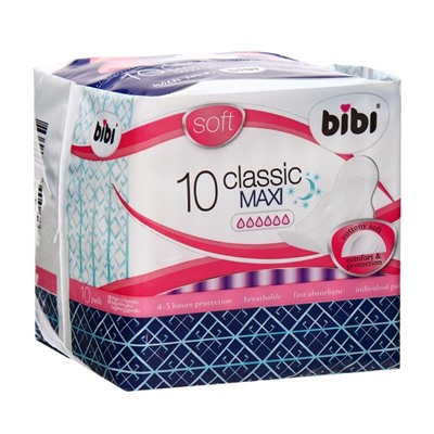 Прокладки «BiBi» Classic Maxi soft, 10 шт.