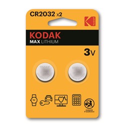 Элемент литиевый Kodak CR2032 (2-BL) (30/240)