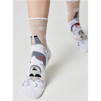 Носки женские CONTE Хлопковые носки HAPPY с рисунками &quot;Овечка и барашек&quot;