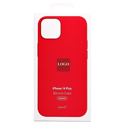 Чехол-накладка ORG Silicone Case SafeMag с анимацией для "Apple iPhone 14 Plus" (product red)