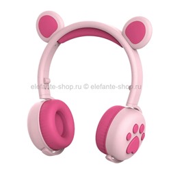 Наушники беспроводные с медвежьими ушками Hello Bear BK5 Pink (15)